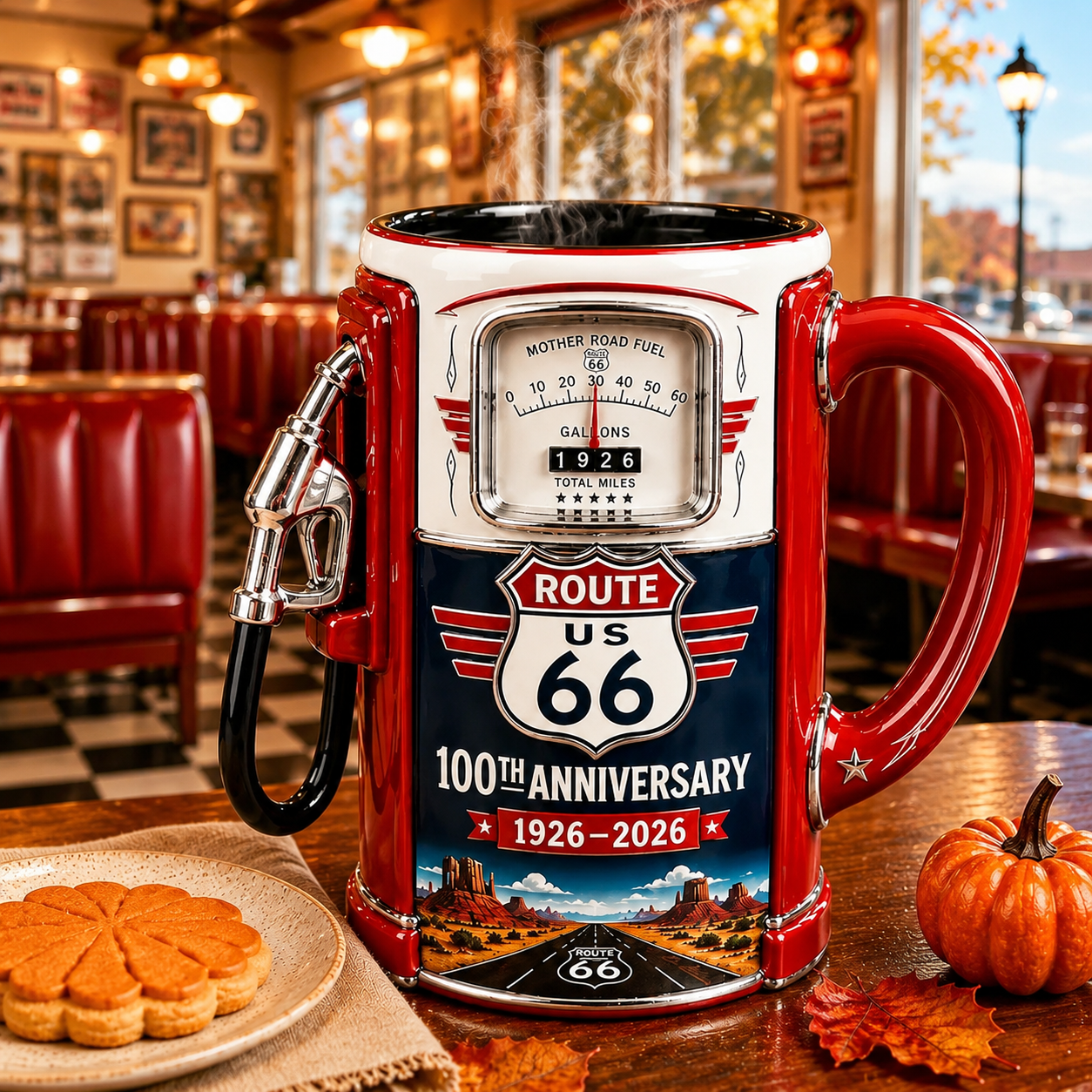 Route 66 100th Anniversary Fuel Pump Mug