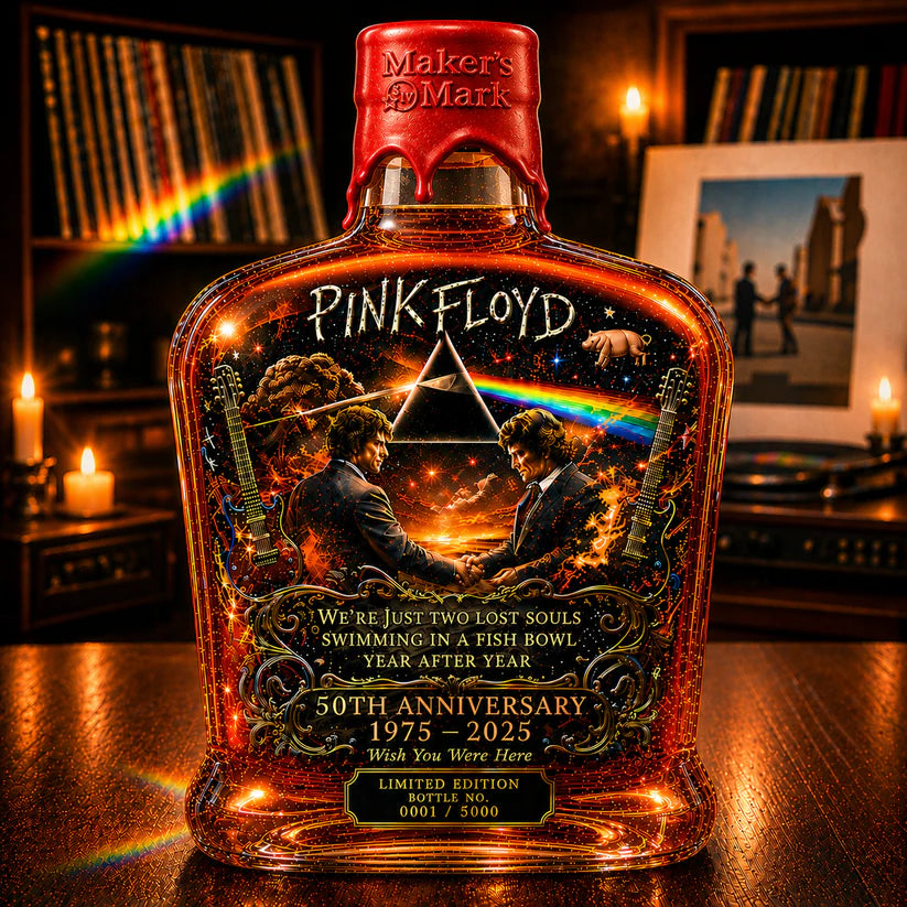 Pink Floyd – “Wish You Were Here” 50th Anniversary Collector’s Whiskey Bottle