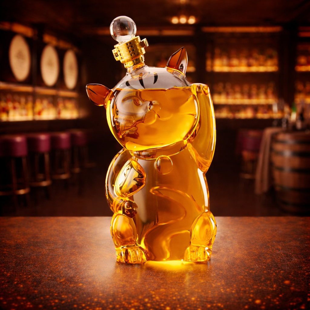 Animal Whiskey Bottle