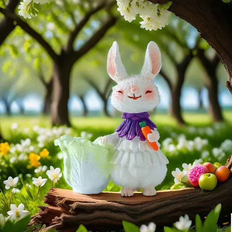 Easter Resin Garden Rabbit Patio Decoration
