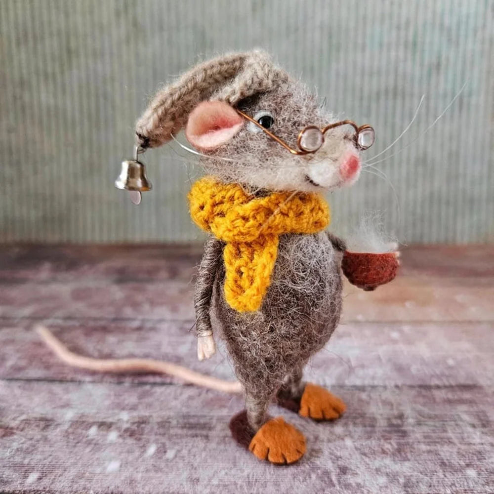 Handmade Cute Needle Felted Mouse