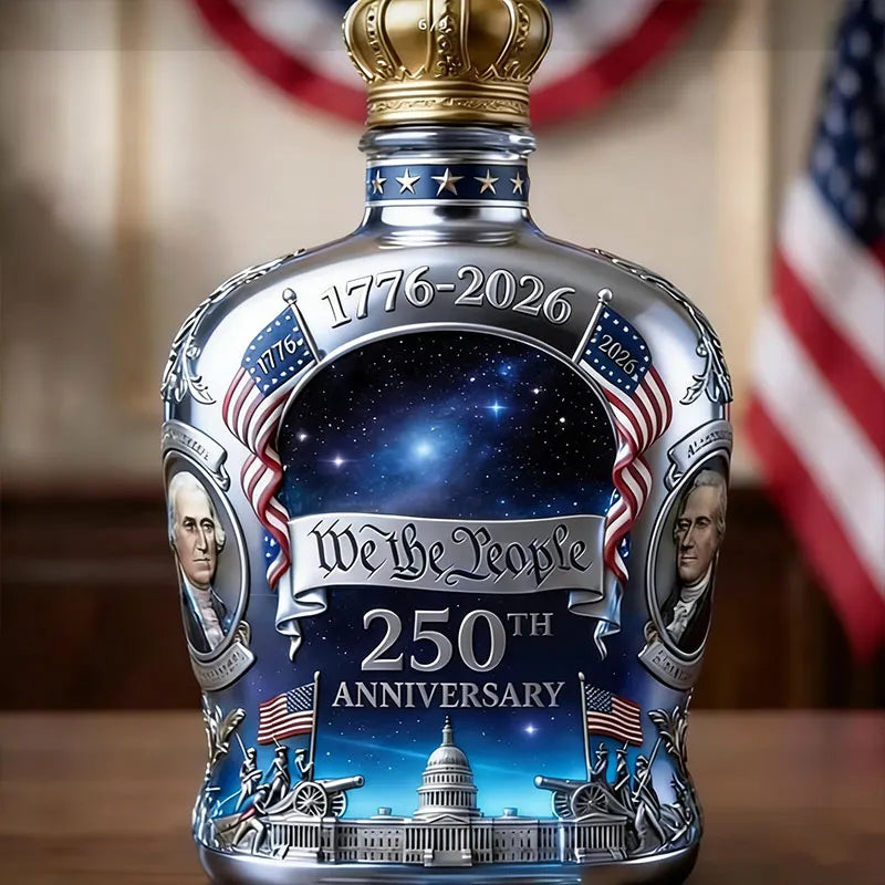 🇺🇸 250th Anniversary Glass Set – 1776-2026 Patriotic Keepsake