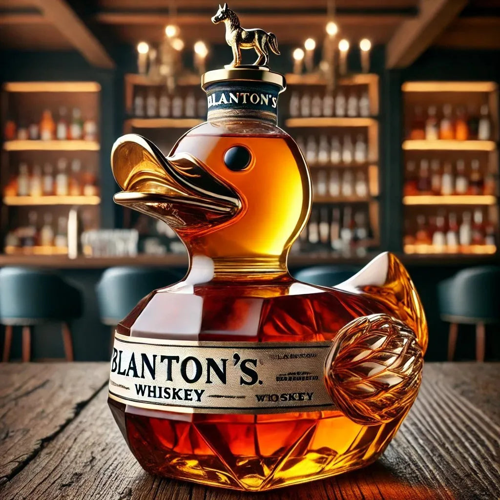 Funny Duck Whiskey Bottle