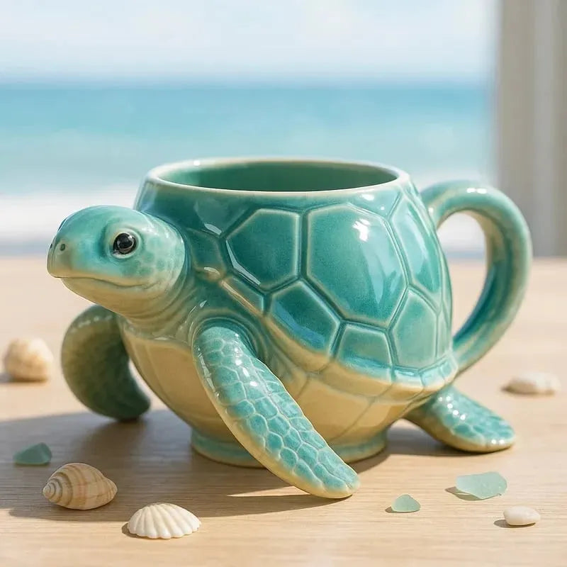 Handmade Sea Turtle Mugs