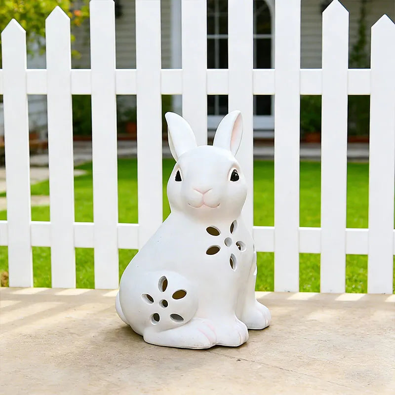 Solar Easter Rabbit Garden Decor