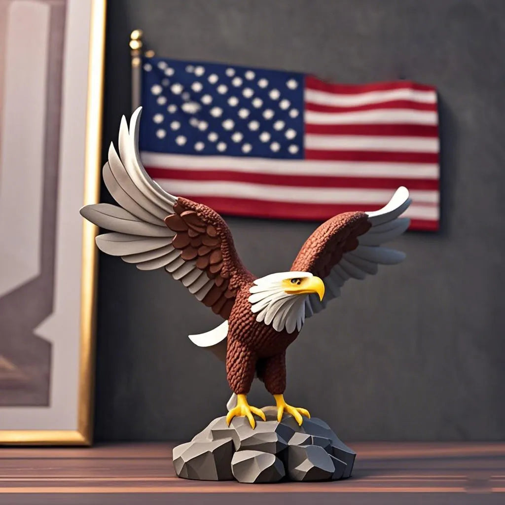 Brave Eagle Soaring Statue