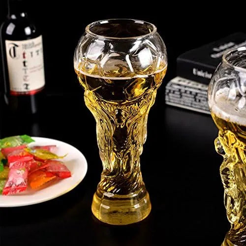 Football Trophy Beer Glass