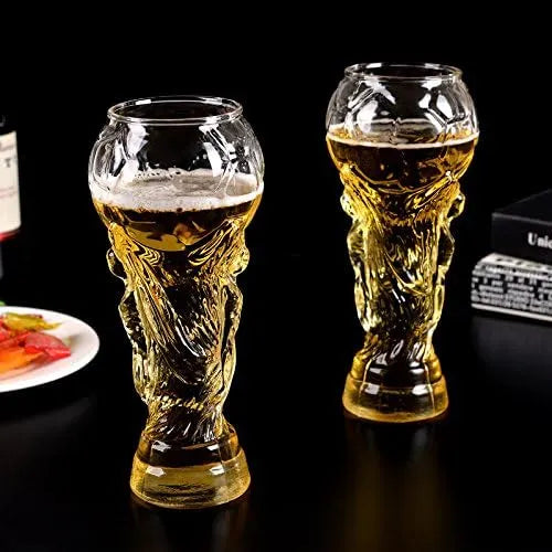 Football Trophy Beer Glass