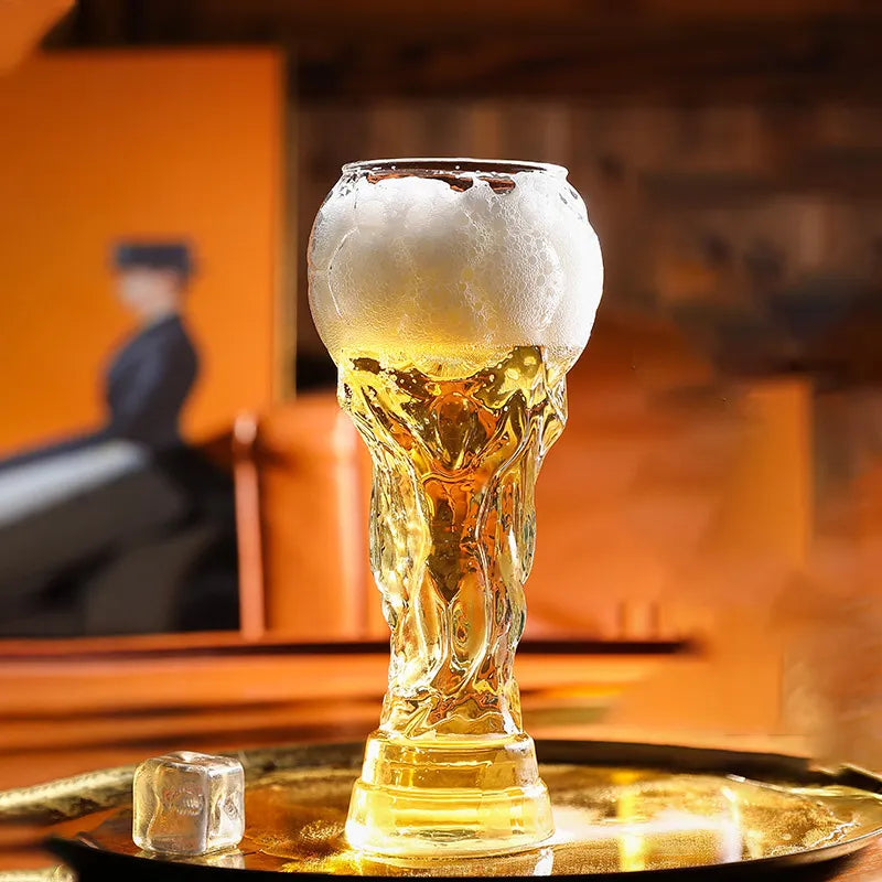 Football Trophy Beer Glass