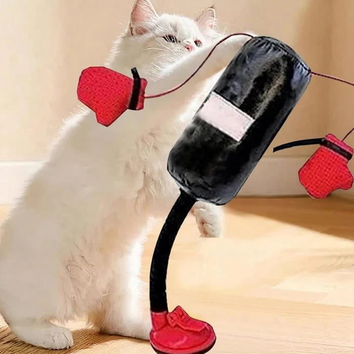 YoPoll Interactive Cat Punching Bag Toy Resistant Indoor Boxing Toy