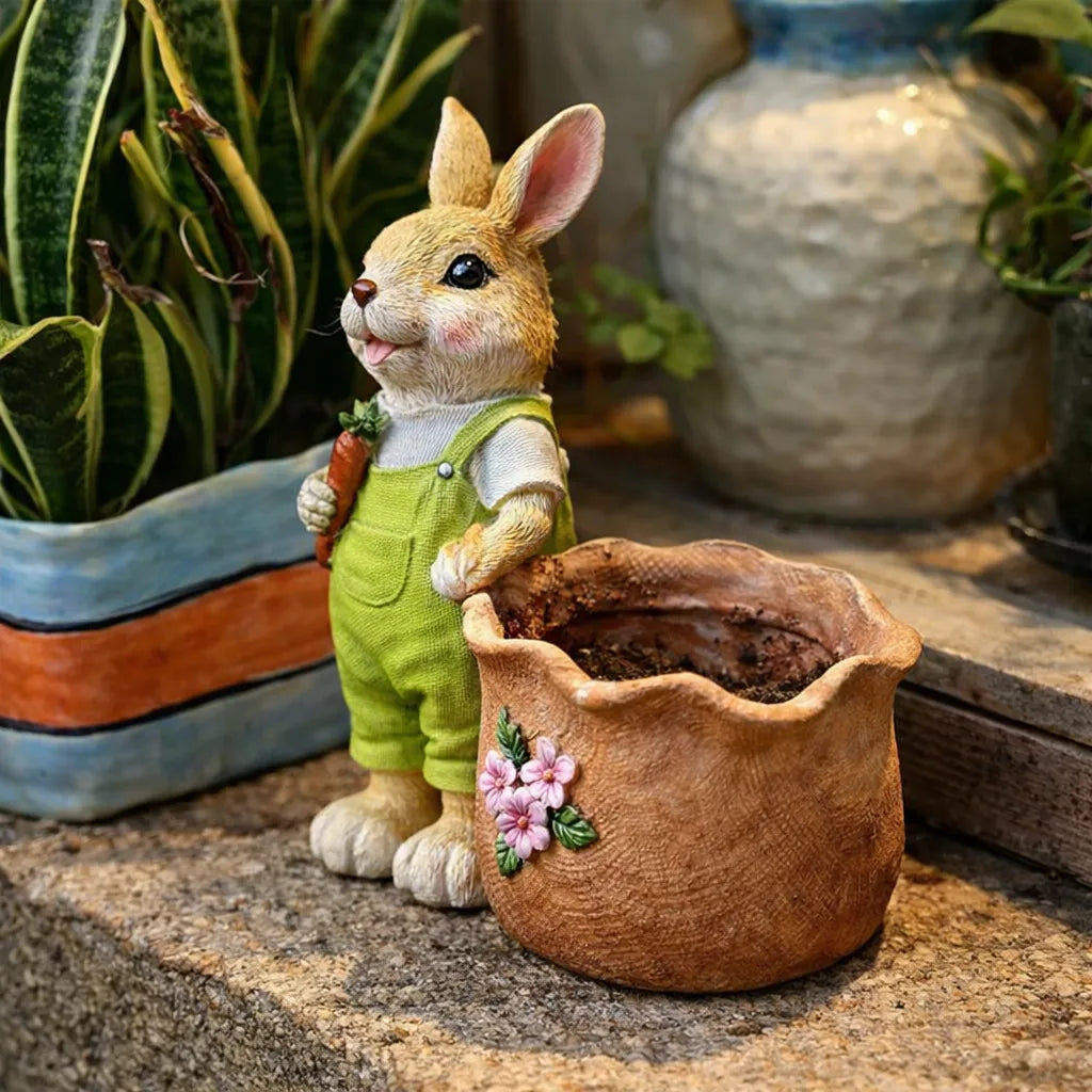 Hand-Painted Easter Bunny Decor