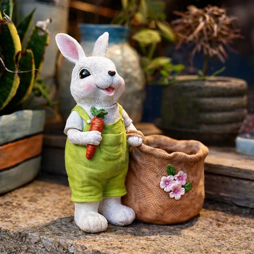 Hand-Painted Easter Bunny Decor