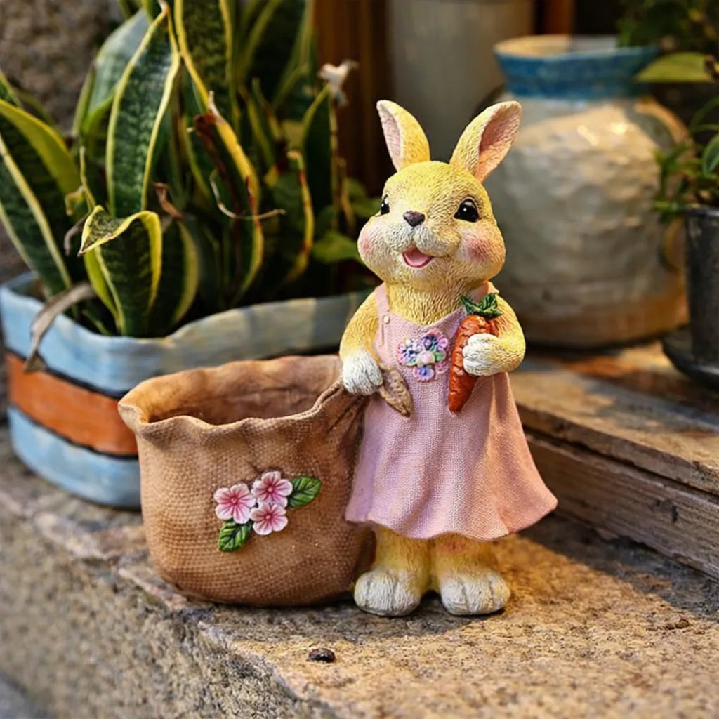 Hand-Painted Easter Bunny Decor