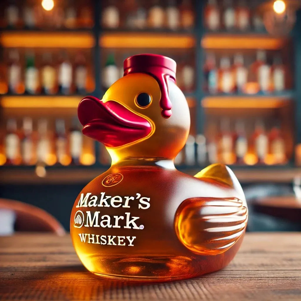 Funny Duck Whiskey Bottle