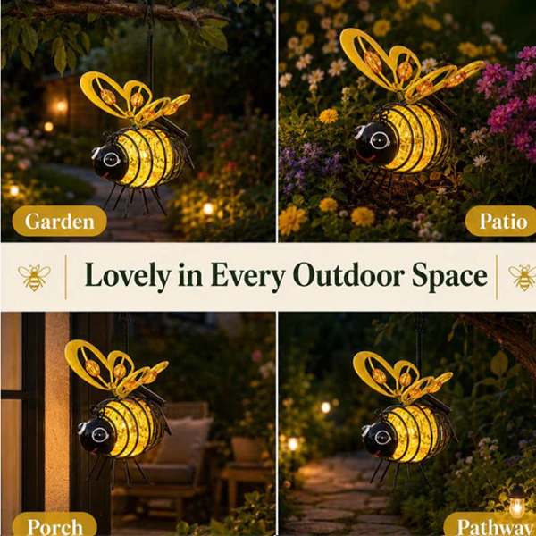 Hanging Solar Bee Light