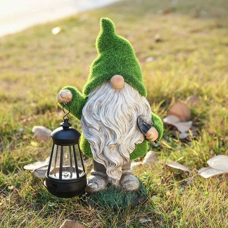 Solar Garden Outdoor Dwarf Statue
