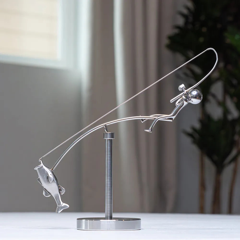 The Fisherman Balancing Sculpture