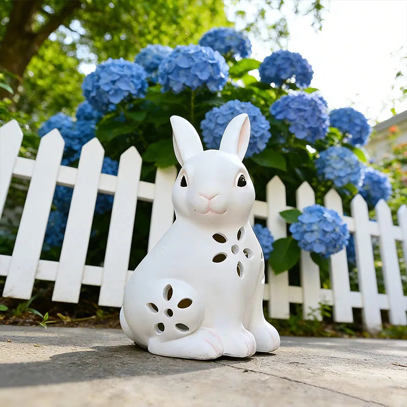 Solar Easter Rabbit Garden Decor