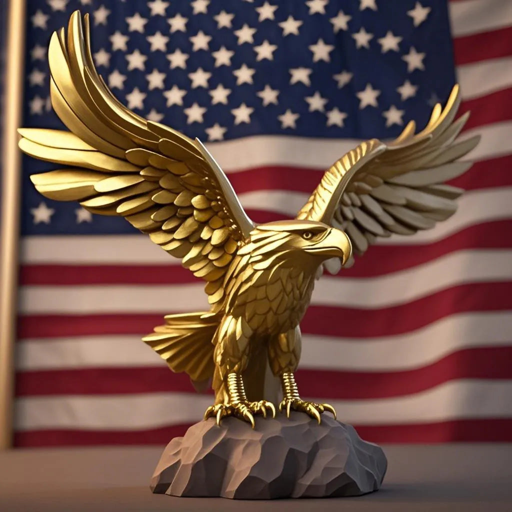 Brave Eagle Soaring Statue