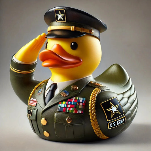 Handmade Veteran Tribute Duck