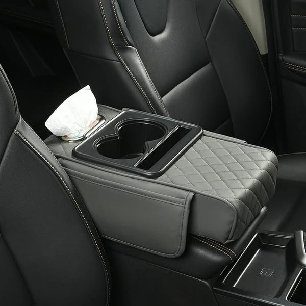 Multifunctional PU Leather Car Armrest Box Mat