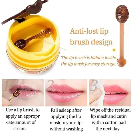 Bee Lip Balm Honey Pot 🍯 | Nourish with Natural Beeswax & Honey
