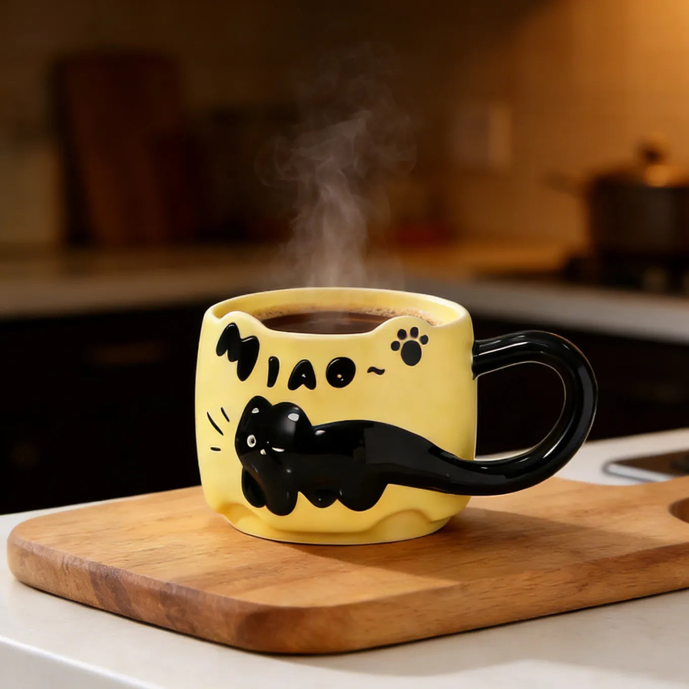 Playful cat coffee Mugs