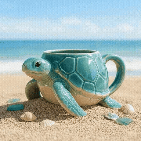 Handmade Sea Turtle Mugs