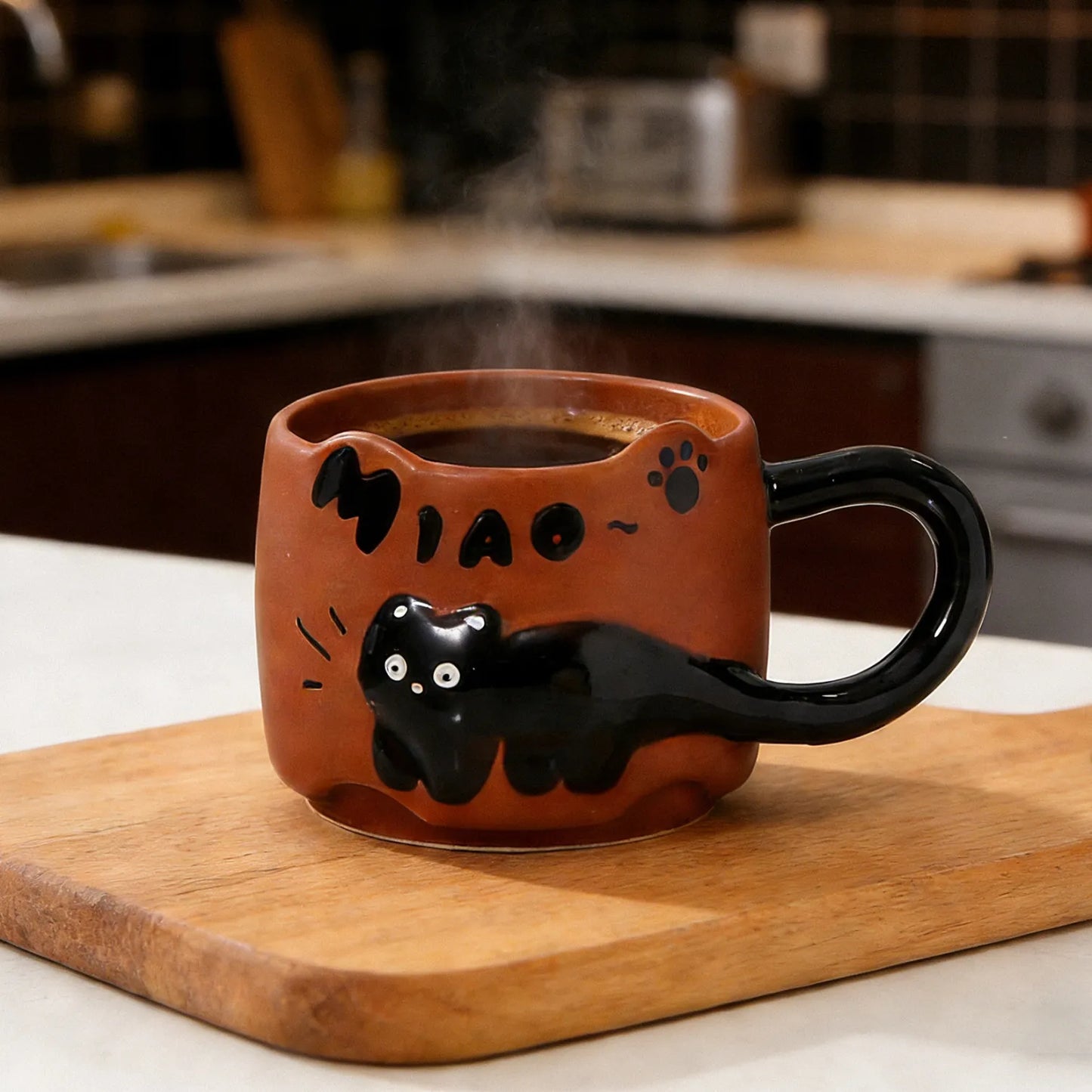 Playful cat coffee Mugs