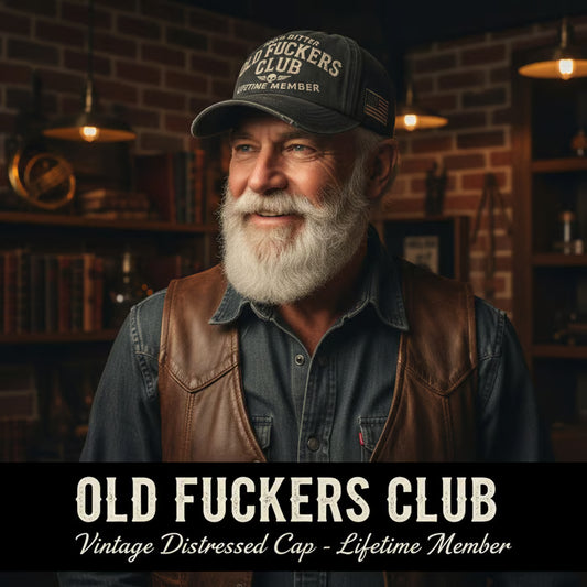 Vintage Distressed "Old Club" Lifetime Member Cap