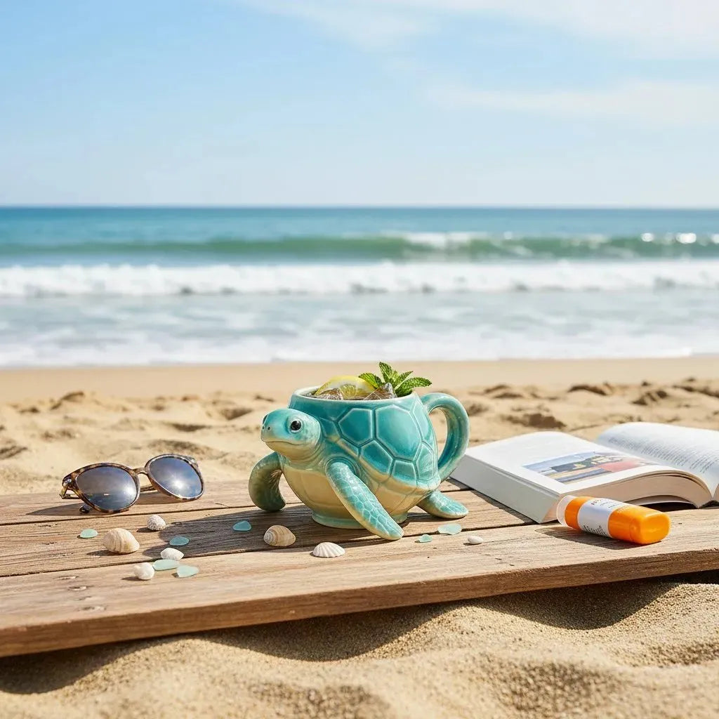 Handmade Sea Turtle Mugs