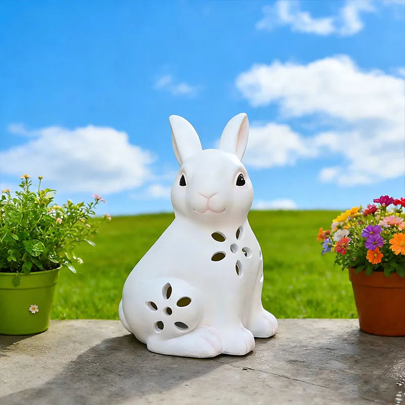 Solar Easter Rabbit Garden Decor