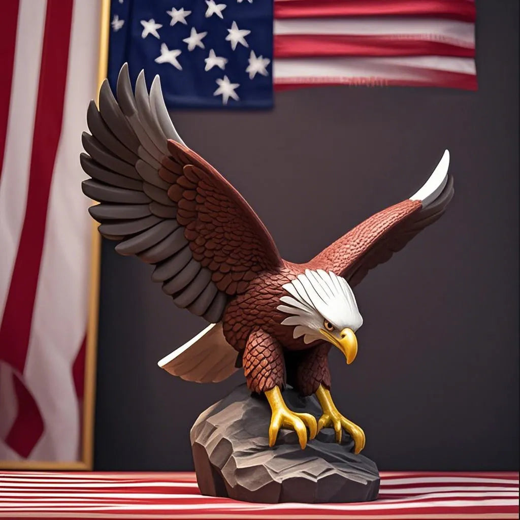 Brave Eagle Soaring Statue