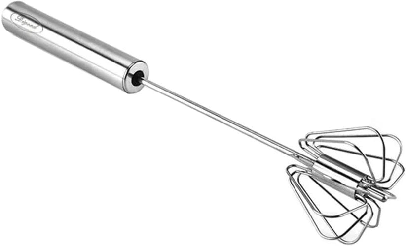 Stainless Steel Hand Push Rotary Egg Whisk Blender