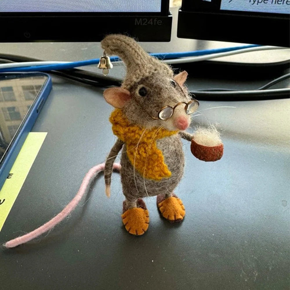 Handmade Cute Needle Felted Mouse
