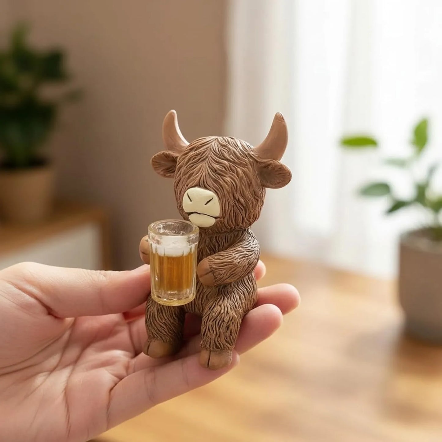 Highland Cow Beer Garden Pot Buddy