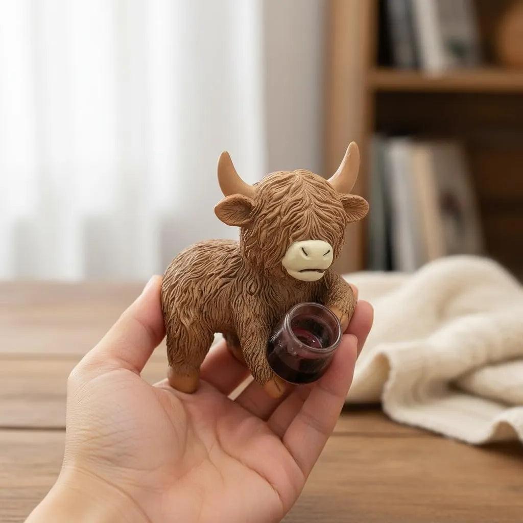 Highland Cow Beer Garden Pot Buddy