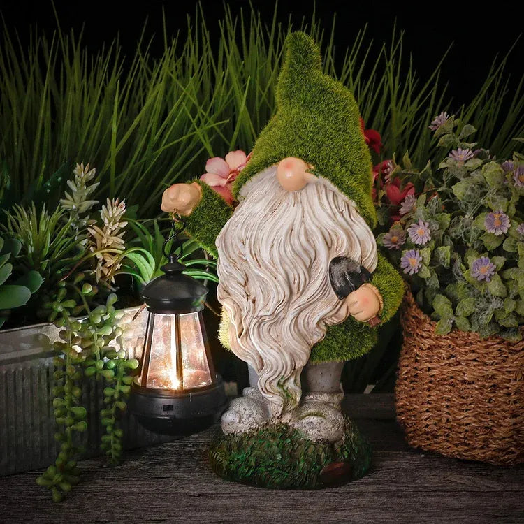 Solar Garden Outdoor Dwarf Statue