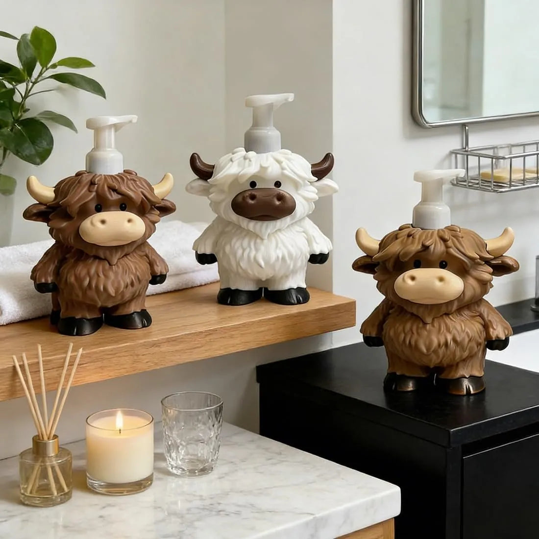 Highland Cow Soap Dispenser