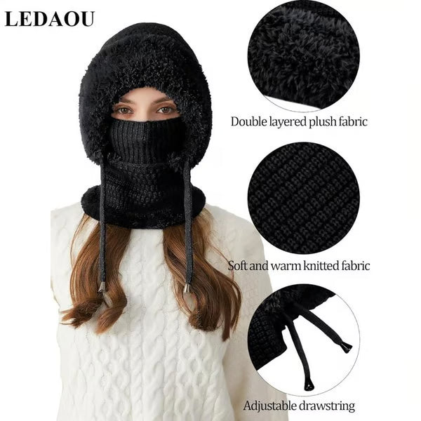 3 in 1 Beanie Hat For Women