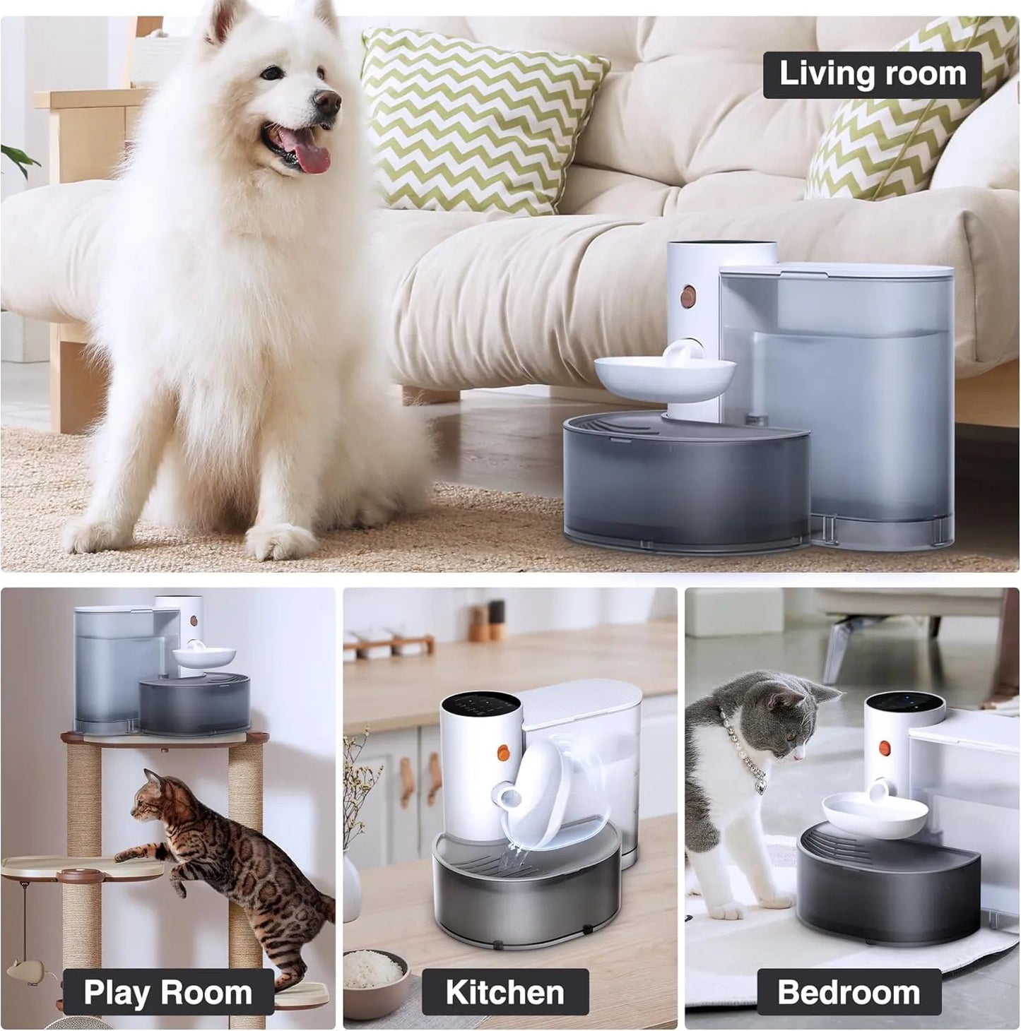 No-Filter Wireless Smart Pet Water Fountain