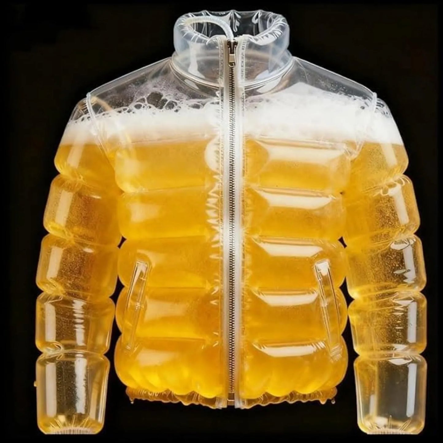 Transparent Beer Filled Jacket