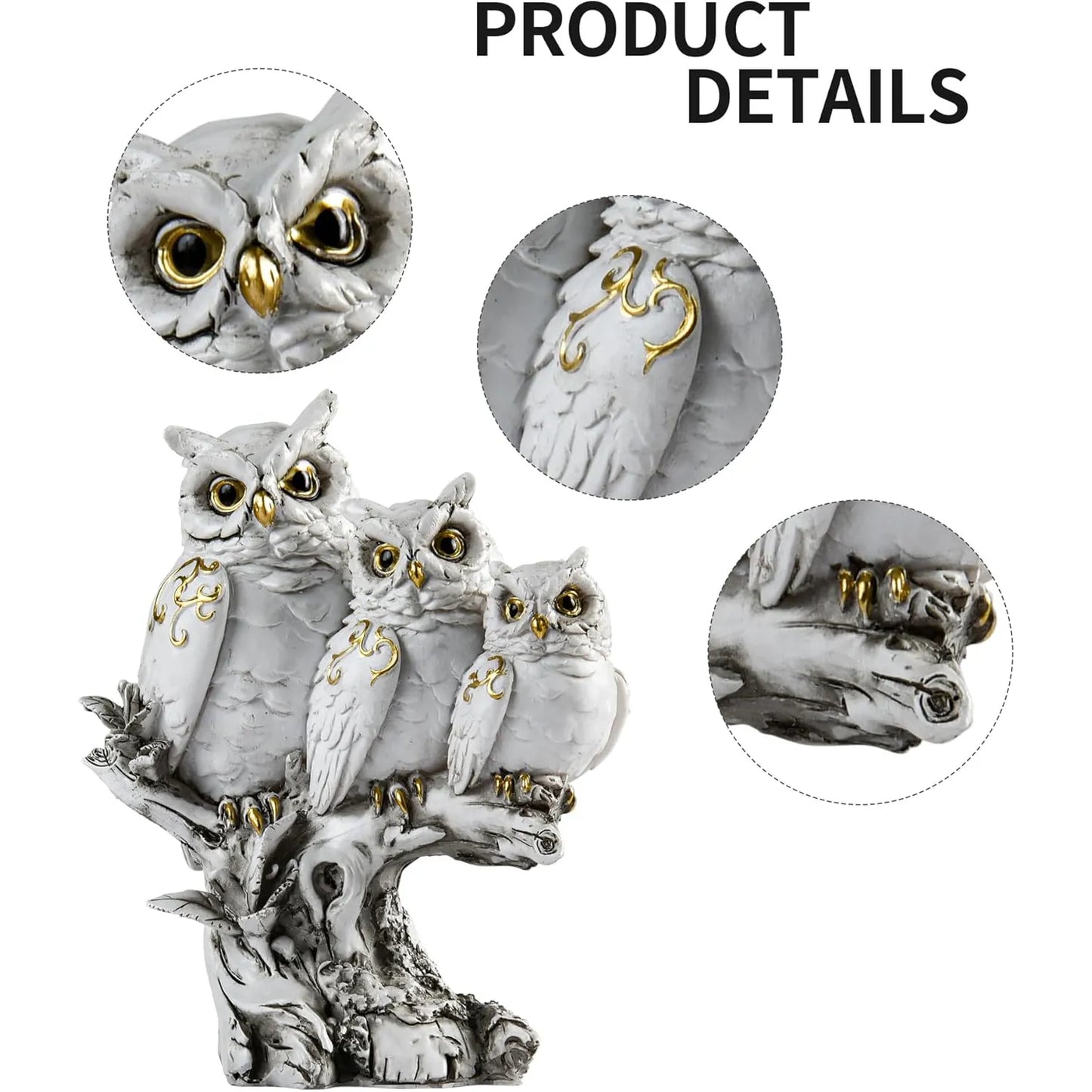 Owl Statue Resin Ornament