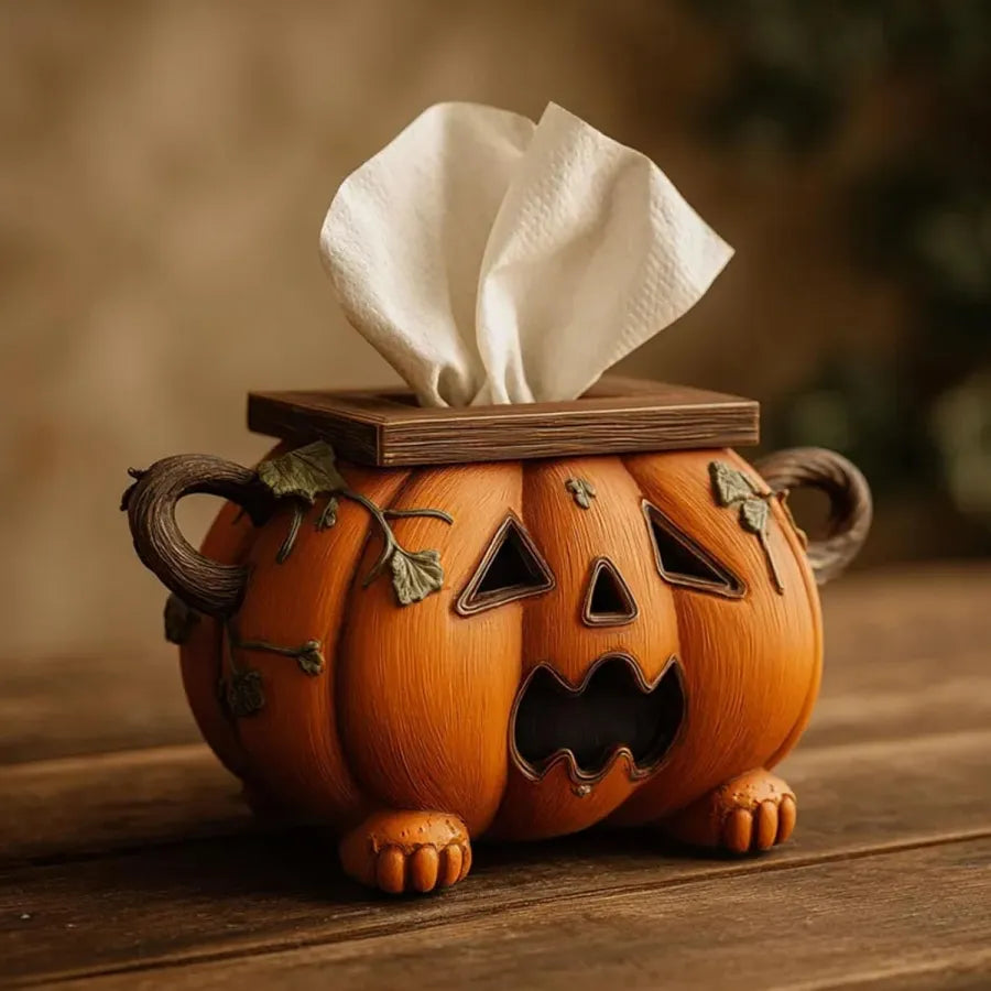 Halloween Pumpkin Tissue Box Holder