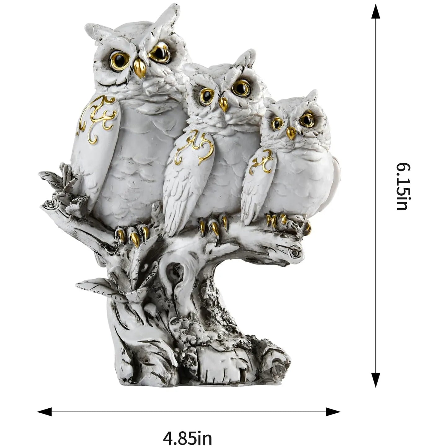 Owl Statue Resin Ornament