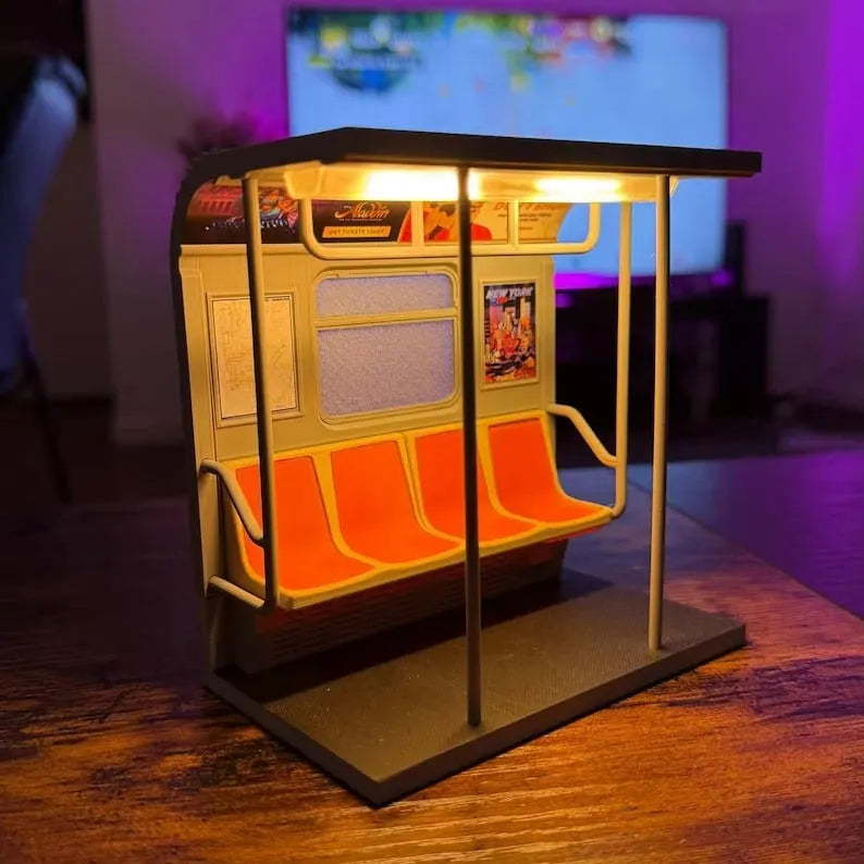 NYC Subway Train Lamp