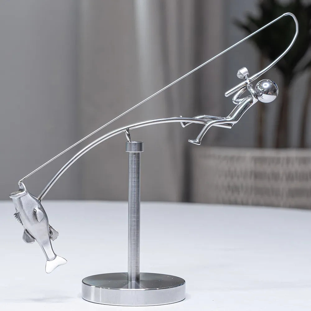 The Fisherman Balancing Sculpture