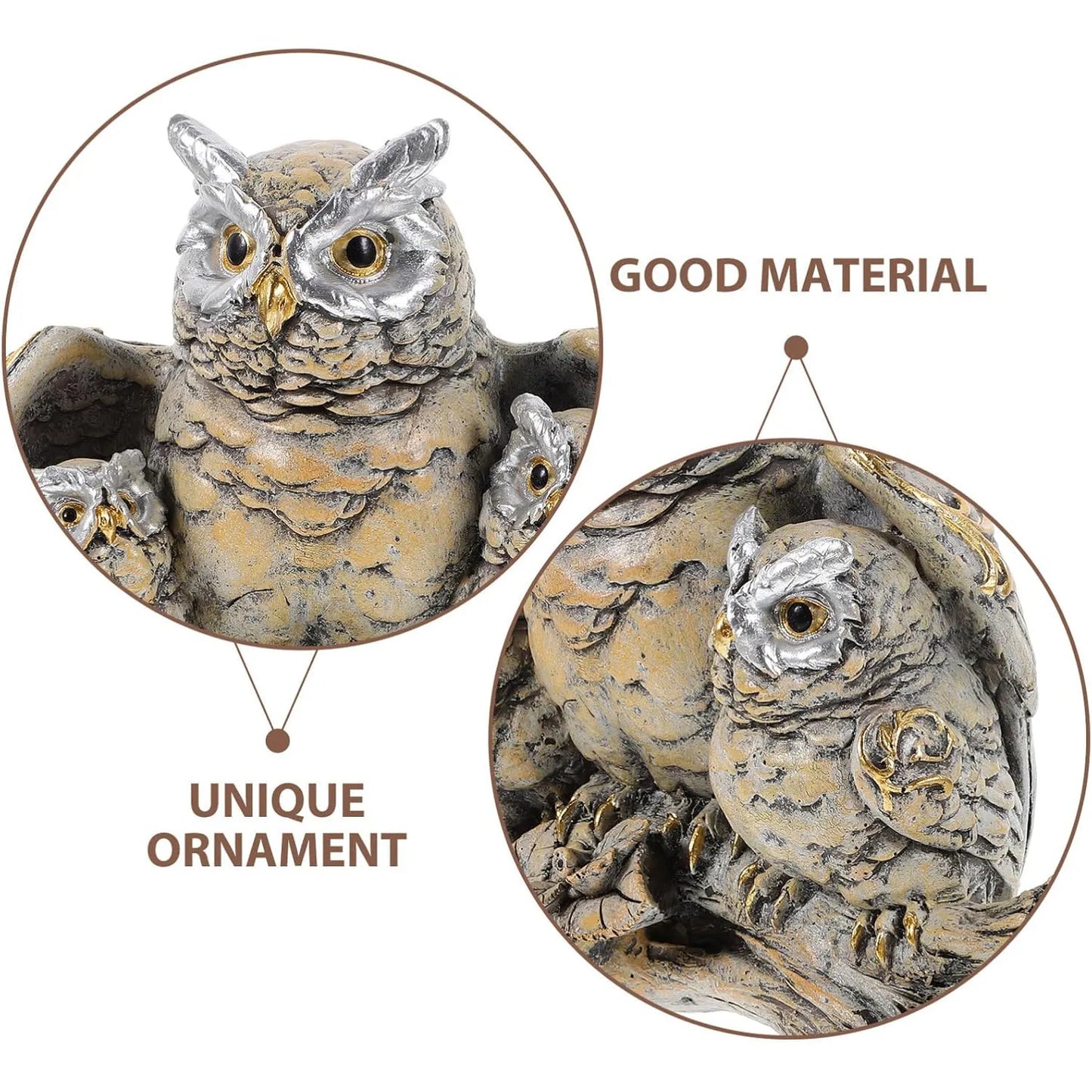 Owl Statue Resin Ornament