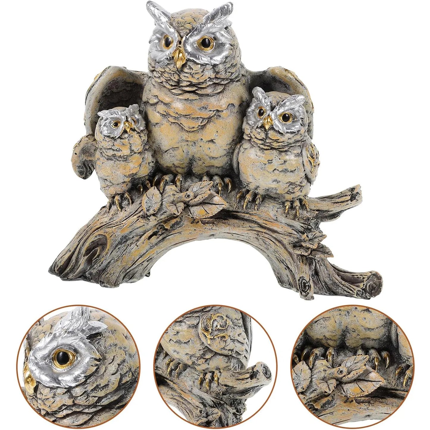 Owl Statue Resin Ornament