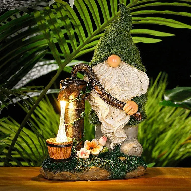 Solar Garden Outdoor Dwarf Statue